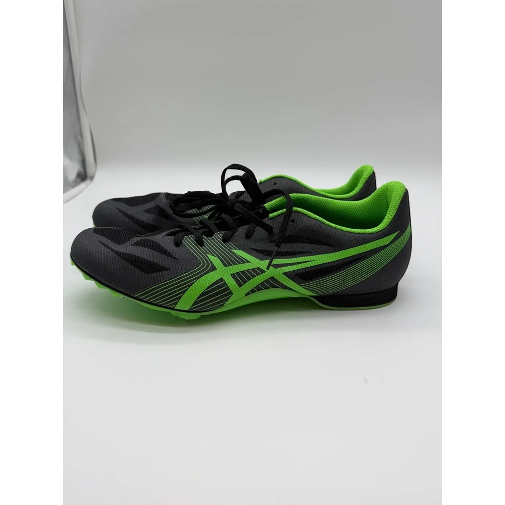 Asics Hyper MD 6 Track Spikes Mens 12 Black Lime‎ Green G502Y Racing Shoes